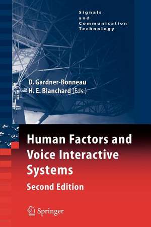 Human Factors and Voice Interactive Systems de Daryle Gardner-Bonneau