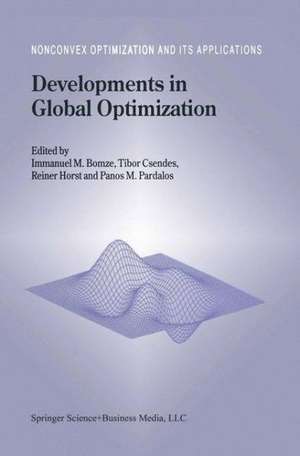 Developments in Global Optimization de Immanuel M. Bomze
