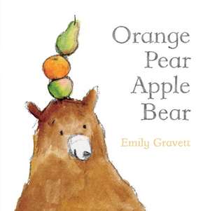 Orange Pear Apple Bear de Emily Gravett