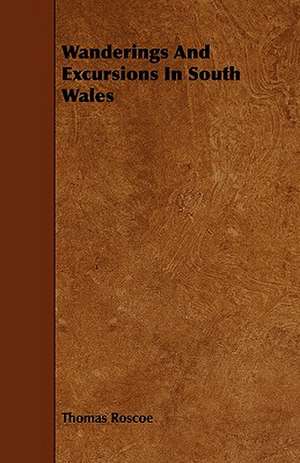 Wanderings and Excursions in South Wales: Its Organization and Administration de Thomas Roscoe