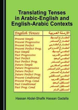 Translating Tenses in Arabic-English and English-Arabic Contexts de Hassan Abdel-Shafik Hassan Gadalla