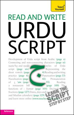 Read and write Urdu script: Teach yourself de Richard Delacy