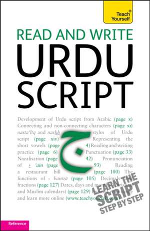 Teach Yourself. Read and write Urdu script de Richard Delacy