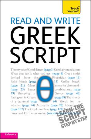 Read and write Greek script: Teach yourself de Sheila Hunt