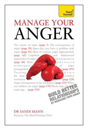 Mann, S: Manage Your Anger: Teach Yourself de Sandi Mann