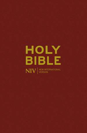 NIV Popular Burgundy Hardback Bible de New International Version