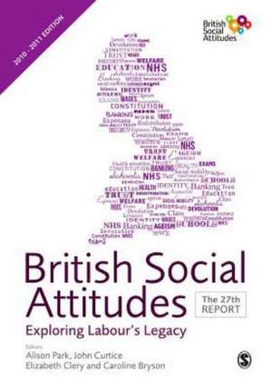 British Social Attitudes: The 27th Report de Alison Park