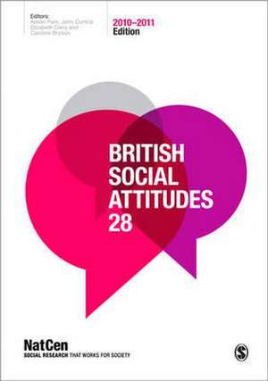 British Social Attitudes 28 de Alison Park