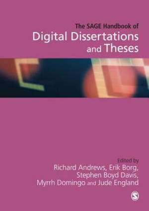 The SAGE Handbook of Digital Dissertations and Theses de Richard N. L. Andrews