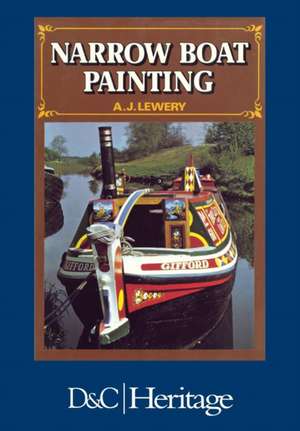 Narrow Boat Painting de A. J. Lewery