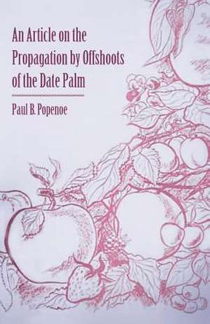 An Article on the Propagation by Offshoots of the Date Palm de Paul B. Popenoe