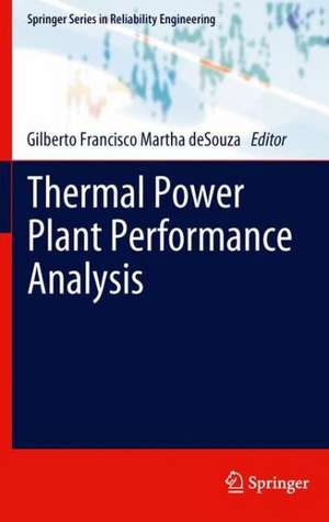 Thermal Power Plant Performance Analysis de Gilberto Francisco Martha de Souza