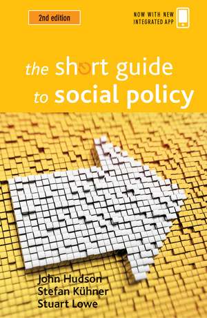 The Short Guide to Social Policy de John Hudson