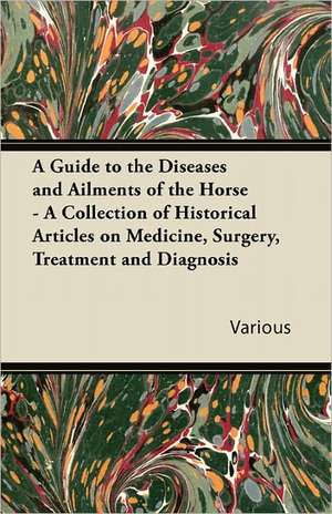 A Guide to the Diseases and Ailments of the Horse - A Collection of Historical Articles on Medicine, Surgery, Treatment and Diagnosis de Various