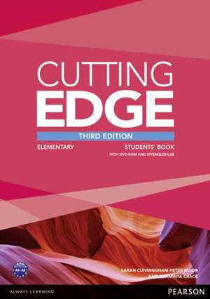 Cutting Edge 3rd Edition Elementary Students' Book with DVD and MyEnglishLab Pack de Araminta Crace