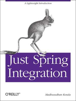 Just Spring Integration de Madhusudhan Konda