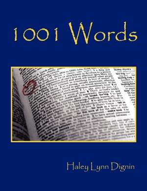 1001 Words de Haley Lynn Dignin