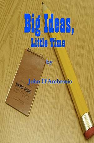 Big Ideas, Little Time: Sermon Outlines for Easy Preaching de John D'Ambrosio