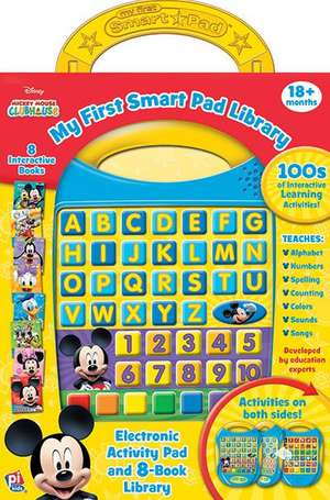 Disney Junior Mickey Mouse Clubhouse: My First Smart Pad Library 8-Book Set and Interactive Activity Pad Sound Book Set [With Electronic Activity Pad] de Leslie Gray Robbins