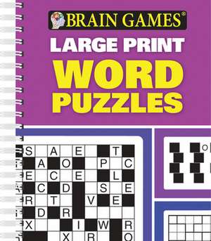 Brain Games Large Print Word Puzzles de Ltd Publications International