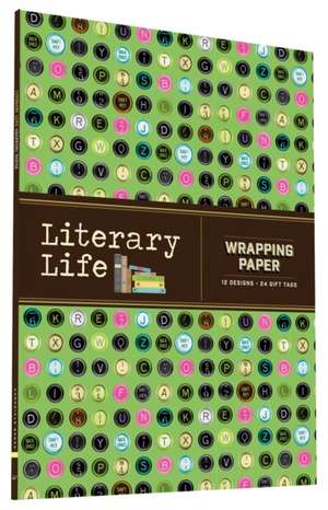 Literary Life Wrapping Paper: 12 Sheets + 24 Gift Tags! de Michael Morris