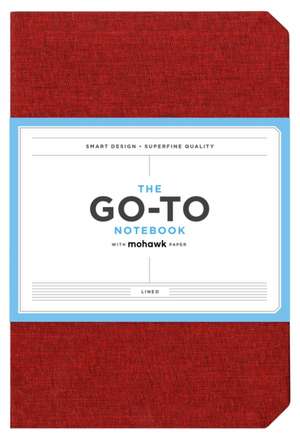 Go-To Notebook with Mohawk Paper, Brick Red Lined de Chronicle Books