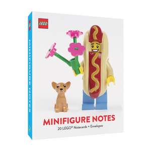 Lego' Minifigure Notes: 20 Notecards and Envelopes de Lego