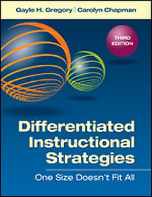 Differentiated Instructional Strategies: One Size Doesn't Fit All de Gayle H. Gregory