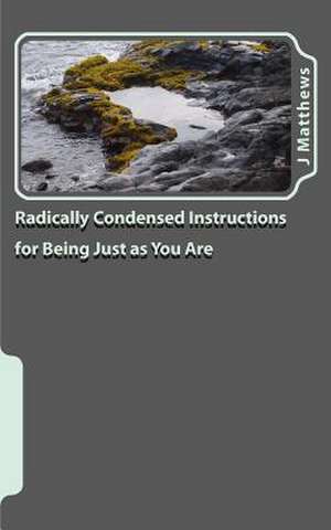 Radically Condensed Instructions for Being Just as You Are de J. Jennifer Matthews