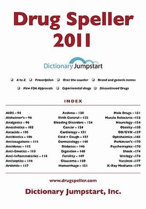 Drug Speller de Inc Dictionary Jumpstart