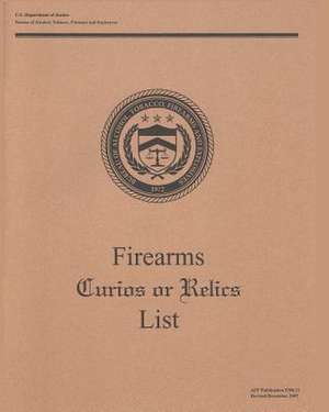 Firearms Curios or Relics List de Bureau Of Alcohol Tobac And Explosives