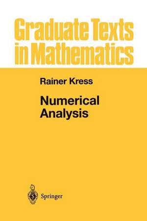 Numerical Analysis de Rainer Kress