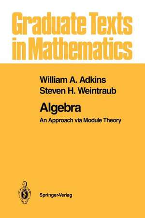 Algebra: An Approach via Module Theory de William A. Adkins