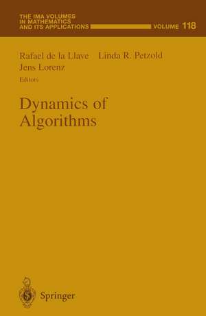 Dynamics of Algorithms de Rafael de la Llave