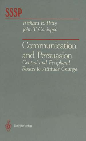 Communication and Persuasion: Central and Peripheral Routes to Attitude Change de Richard E. Petty