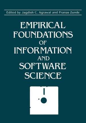 Impirical Foundations of Information and Software Science de Jagdish C. Agrawal