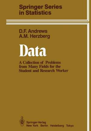 Data: A Collection of Problems from Many Fields for the Student and Research Worker de David F. Andrews