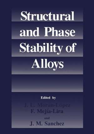 Structural and Phase Stability of Alloys de J.L. Morán-López