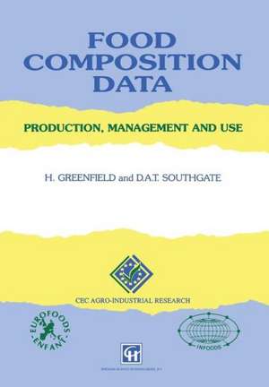 Food Composition Data: Production, Management and Use de H. Greenfield