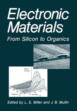 Electronic Materials: From Silicon to Organics de L. S. Miller