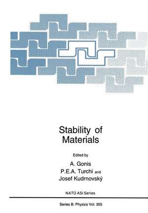 Stability of Materials de A. Gonis