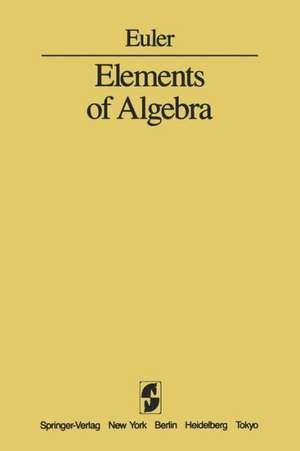 Elements of Algebra de L. Euler