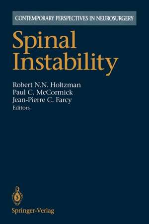 Spinal Instability de H. Winston