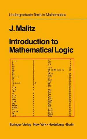 Introduction to Mathematical Logic: Set Theory Computable Functions Model Theory de Jerome Malitz