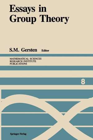 Essays in Group Theory de S.M. Gersten