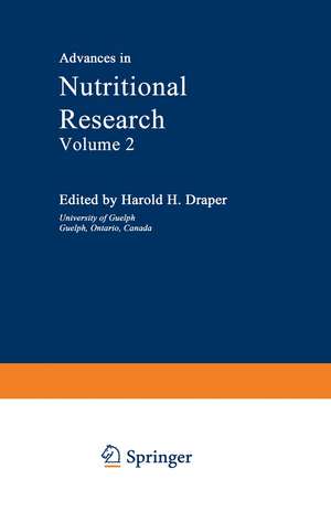 Advances in Nutritional Research de H. Draper