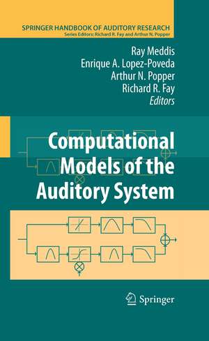 Computational Models of the Auditory System de Ray Meddis