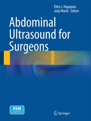 Abdominal Ultrasound for Surgeons de Ellen J. Hagopian