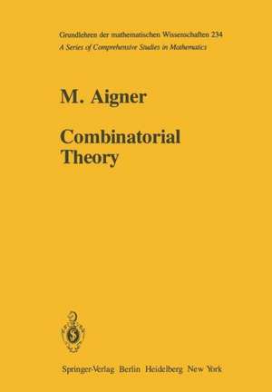 Combinatorial Theory de Martin Aigner