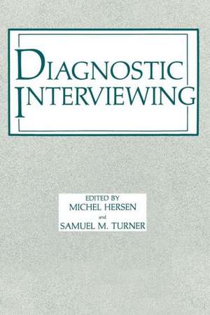 Diagnostic Interviewing de Michel Hersen